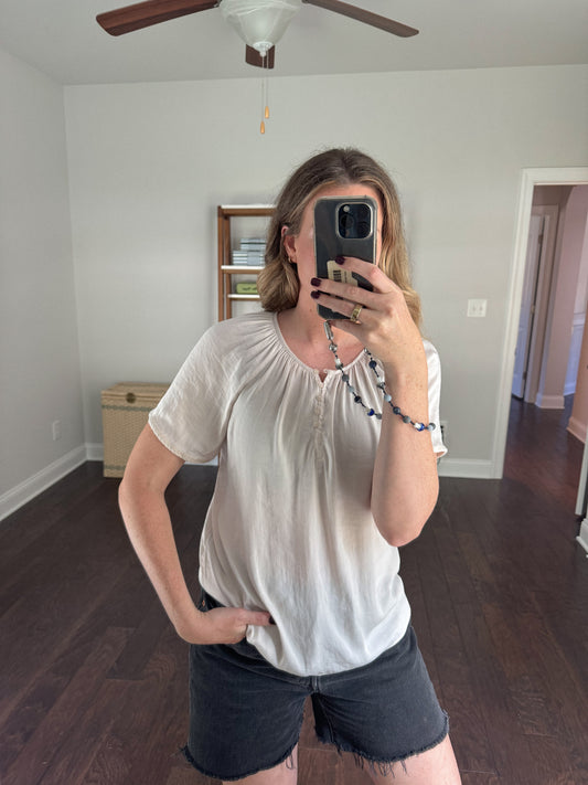 Silky Swoop Neck Top
