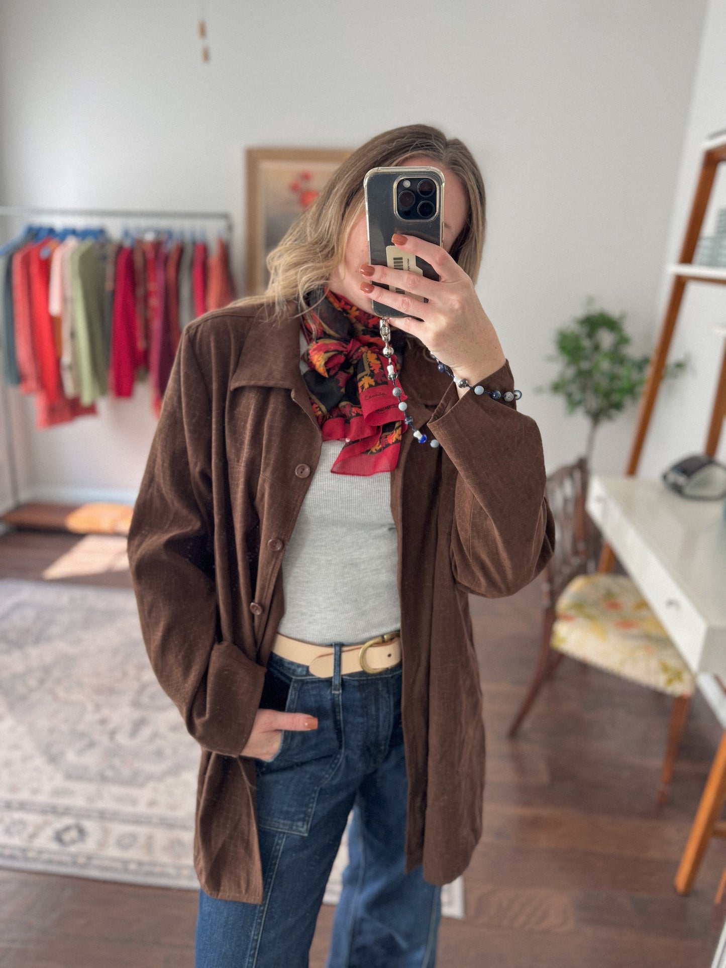 Vintage Brown Button Up Jacket