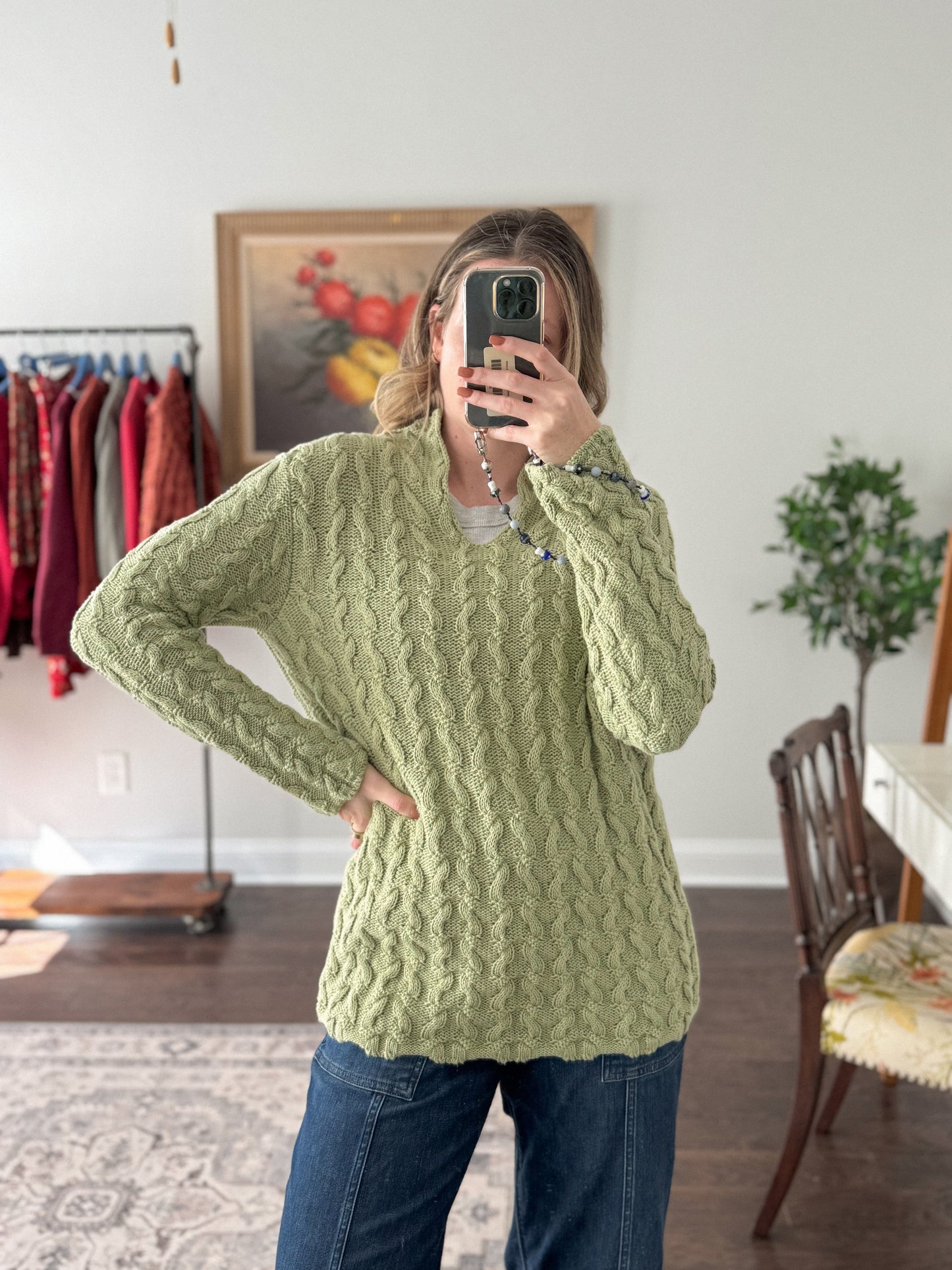 Aran Cable Knit Sweater