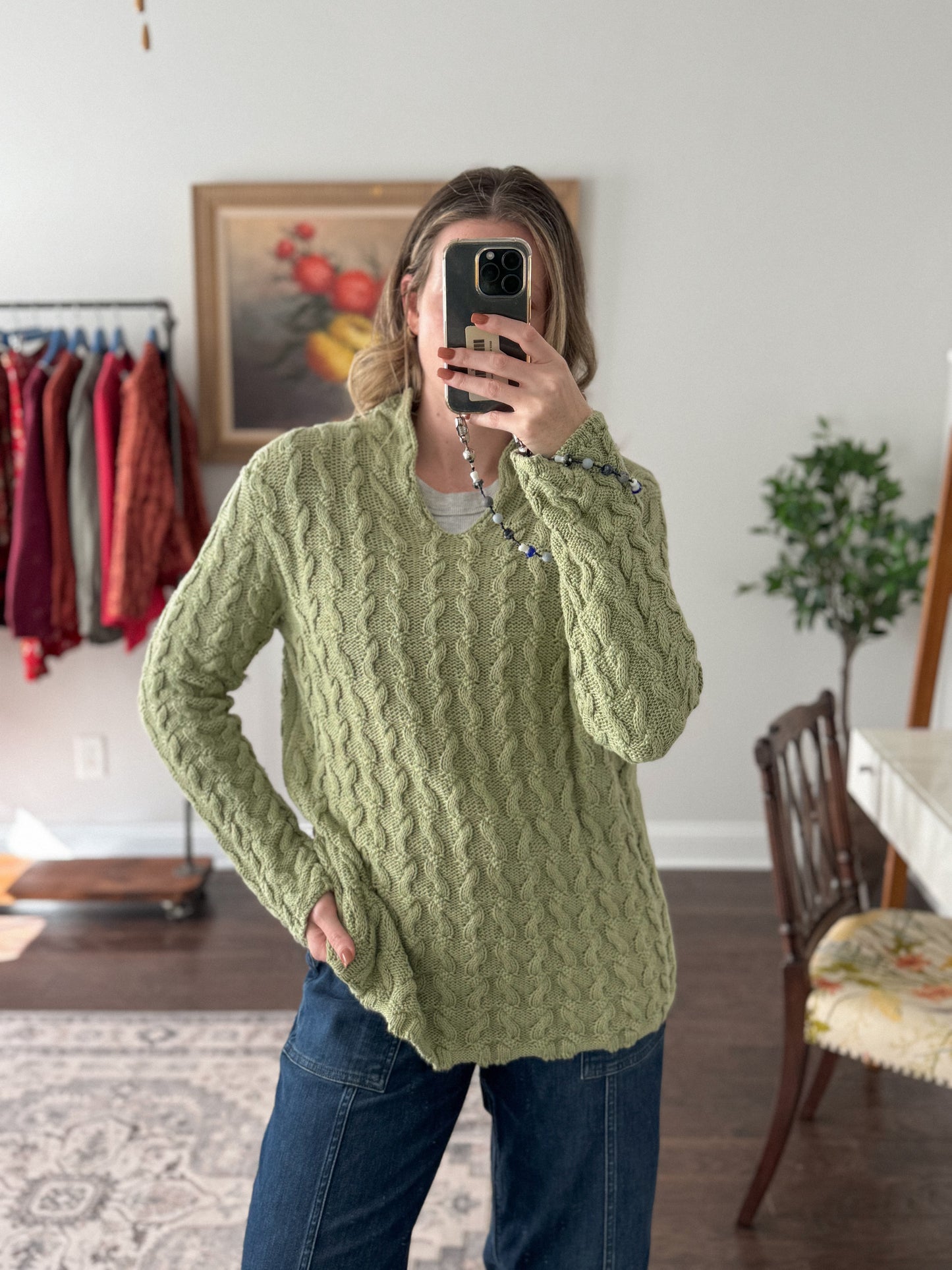 Aran Cable Knit Sweater