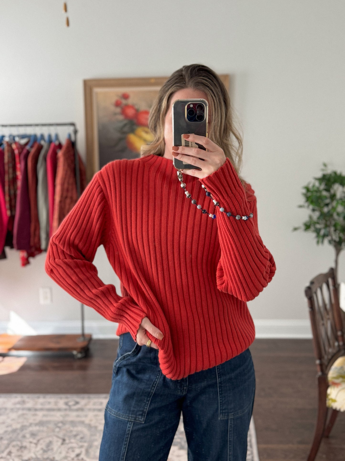 Vintage Ribbed Charter Sweater