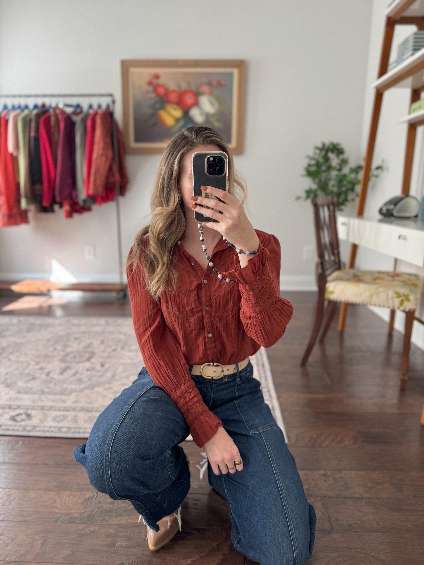 Rust Prairie Blouse
