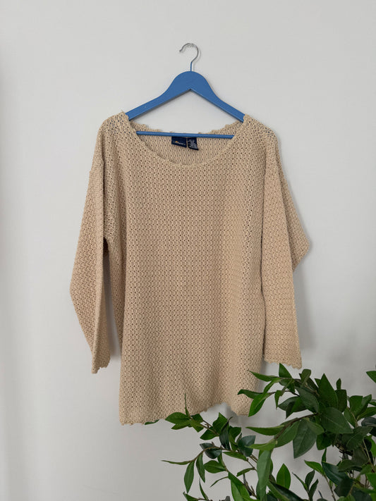 Vintage Golden Thread Knit Sweater