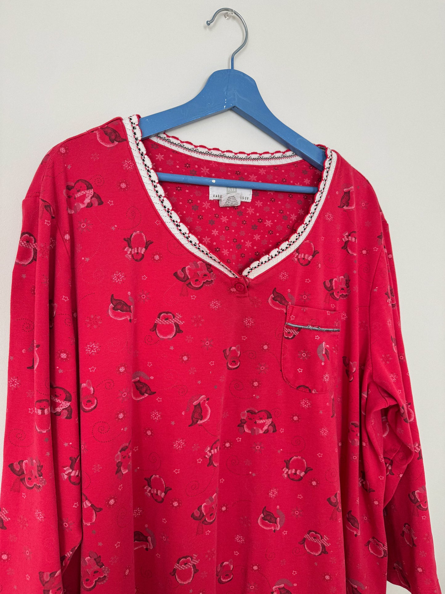 Vintage Snowy Penguin Nightgown