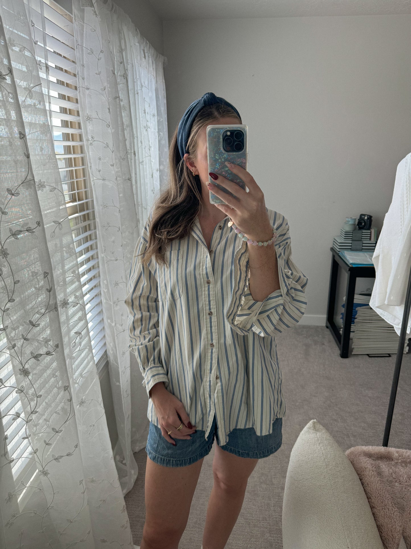 Vintage Striped Button Up