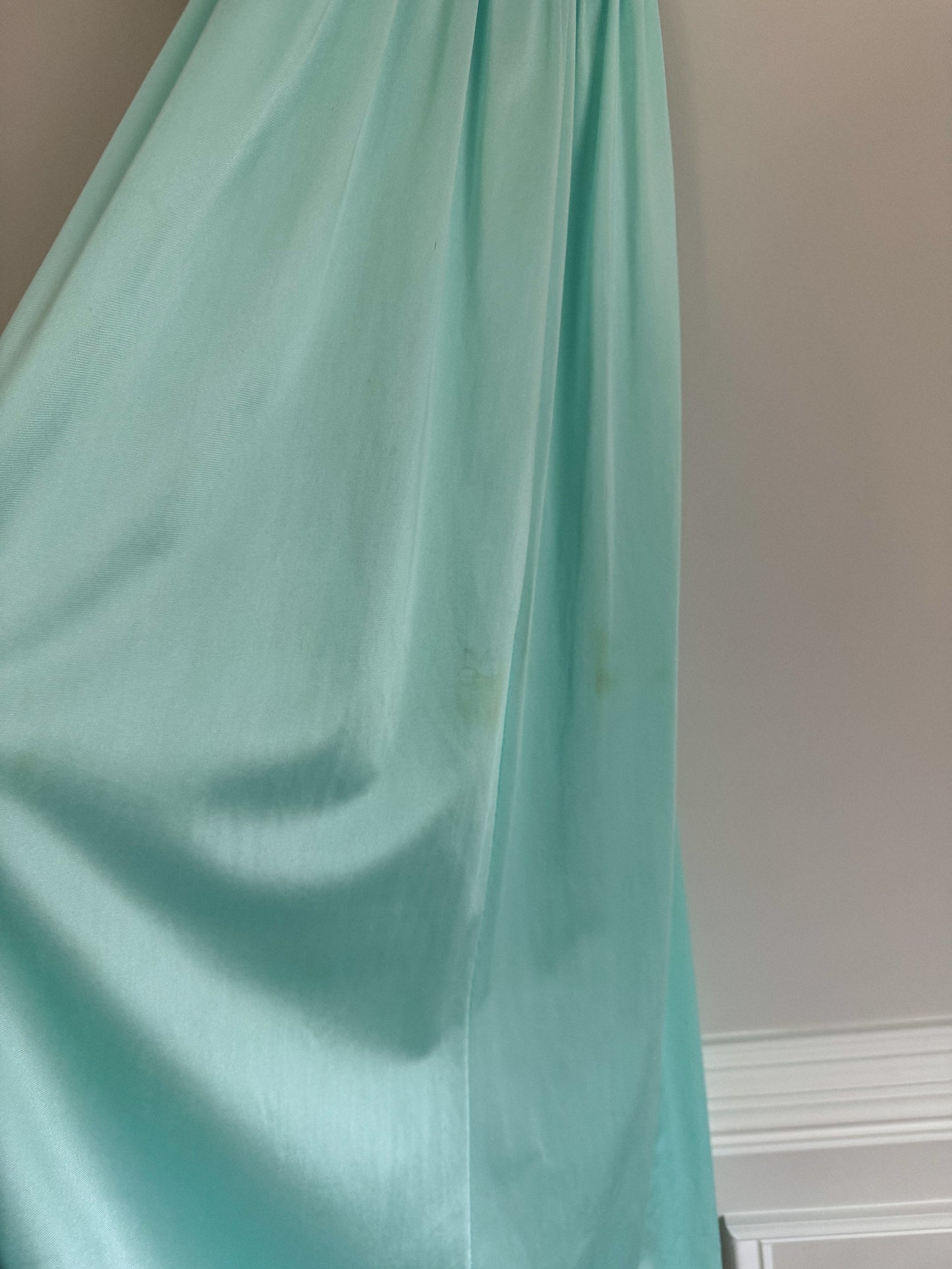 Late 1970's Mint Green Lily of France Nightgown