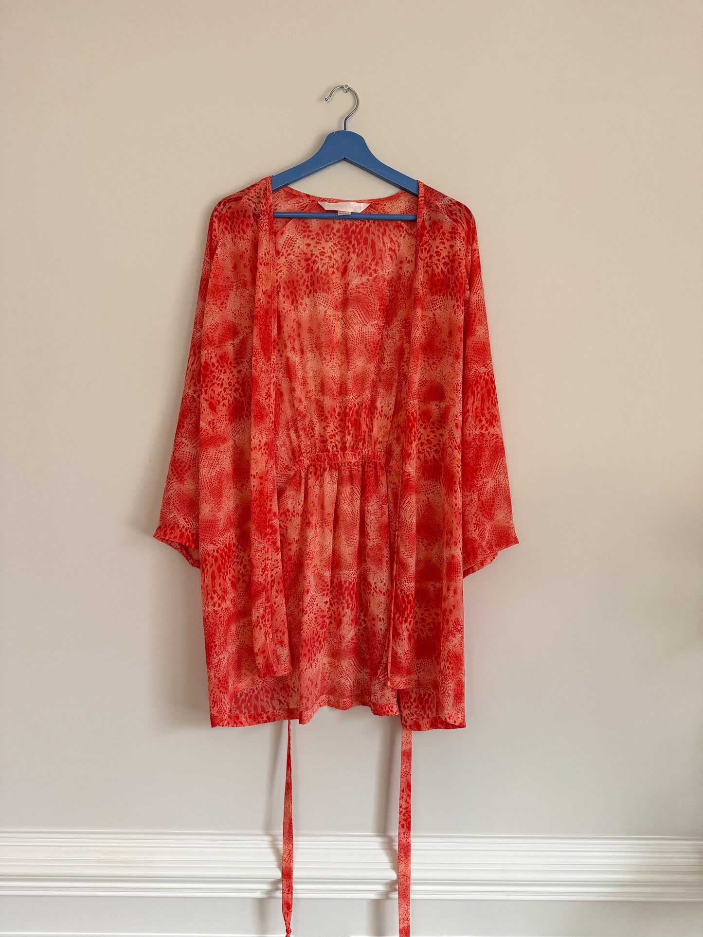 Y2K Victoria's Secret Sheer Animal Print Robe