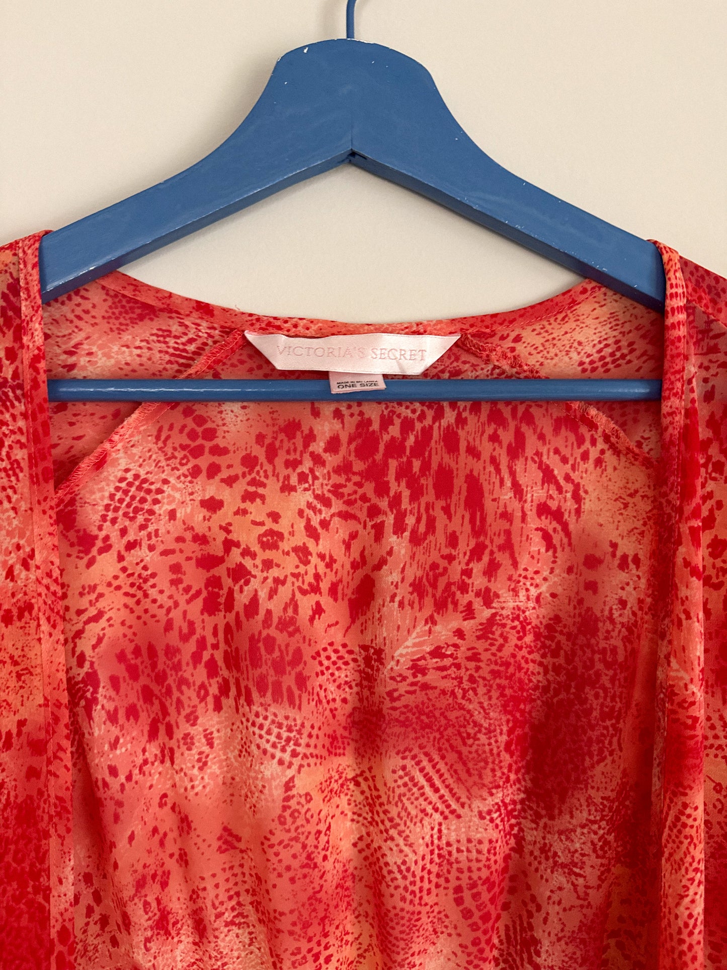 Y2K Victoria's Secret Sheer Animal Print Robe