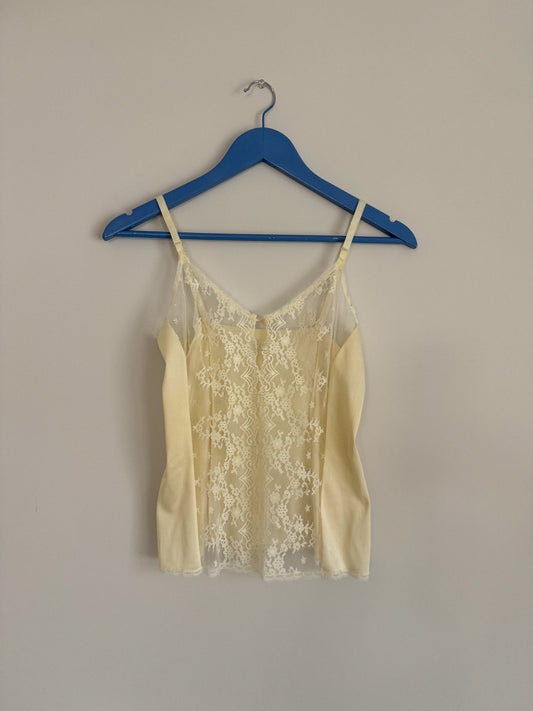 1980's Sheer Lace Camisole