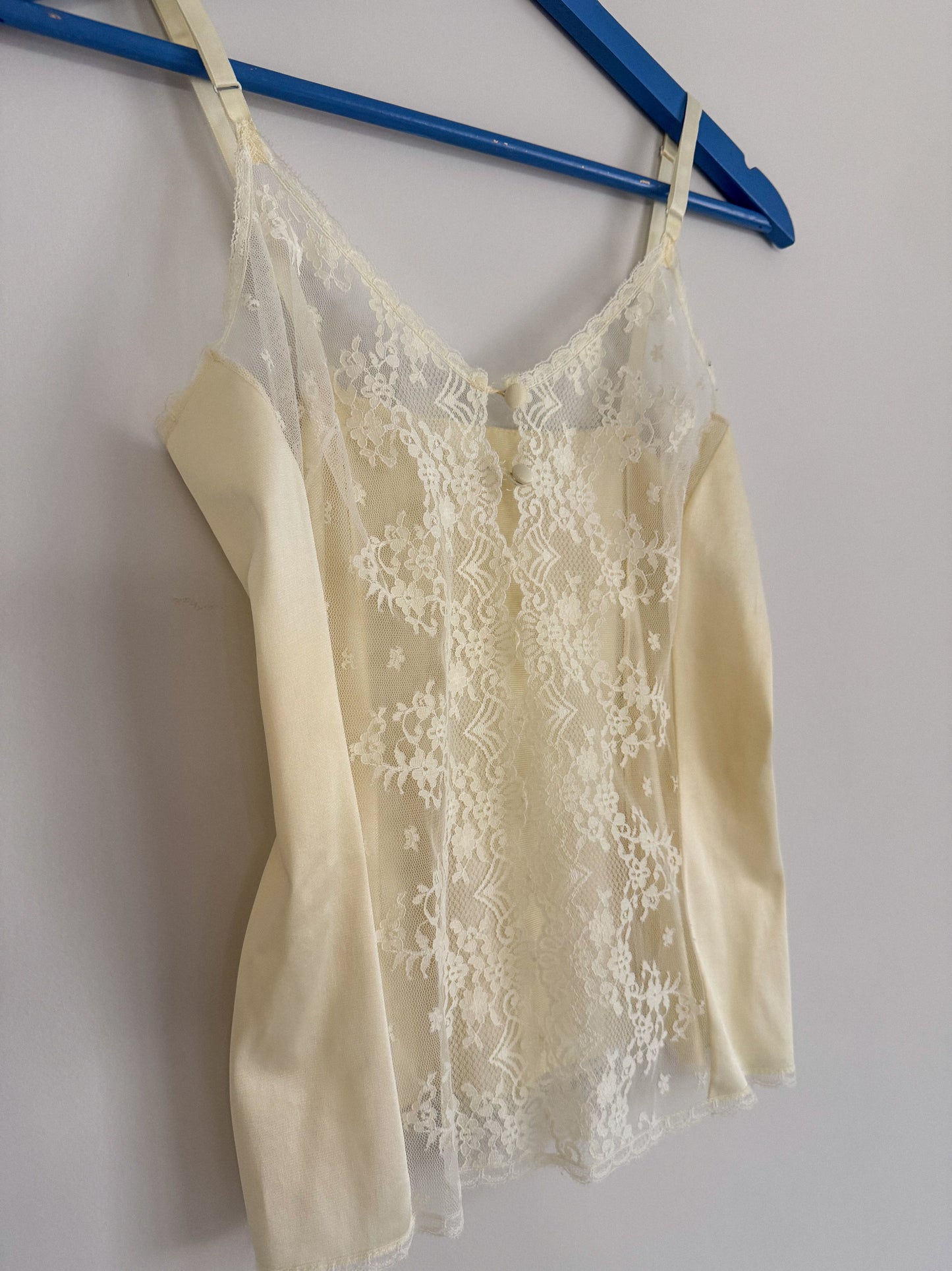1980's Sheer Lace Camisole