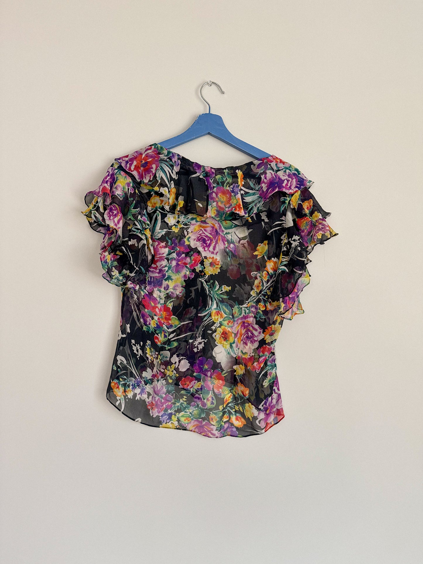 Y2K Ralph Lauren Silk Floral Blouse
