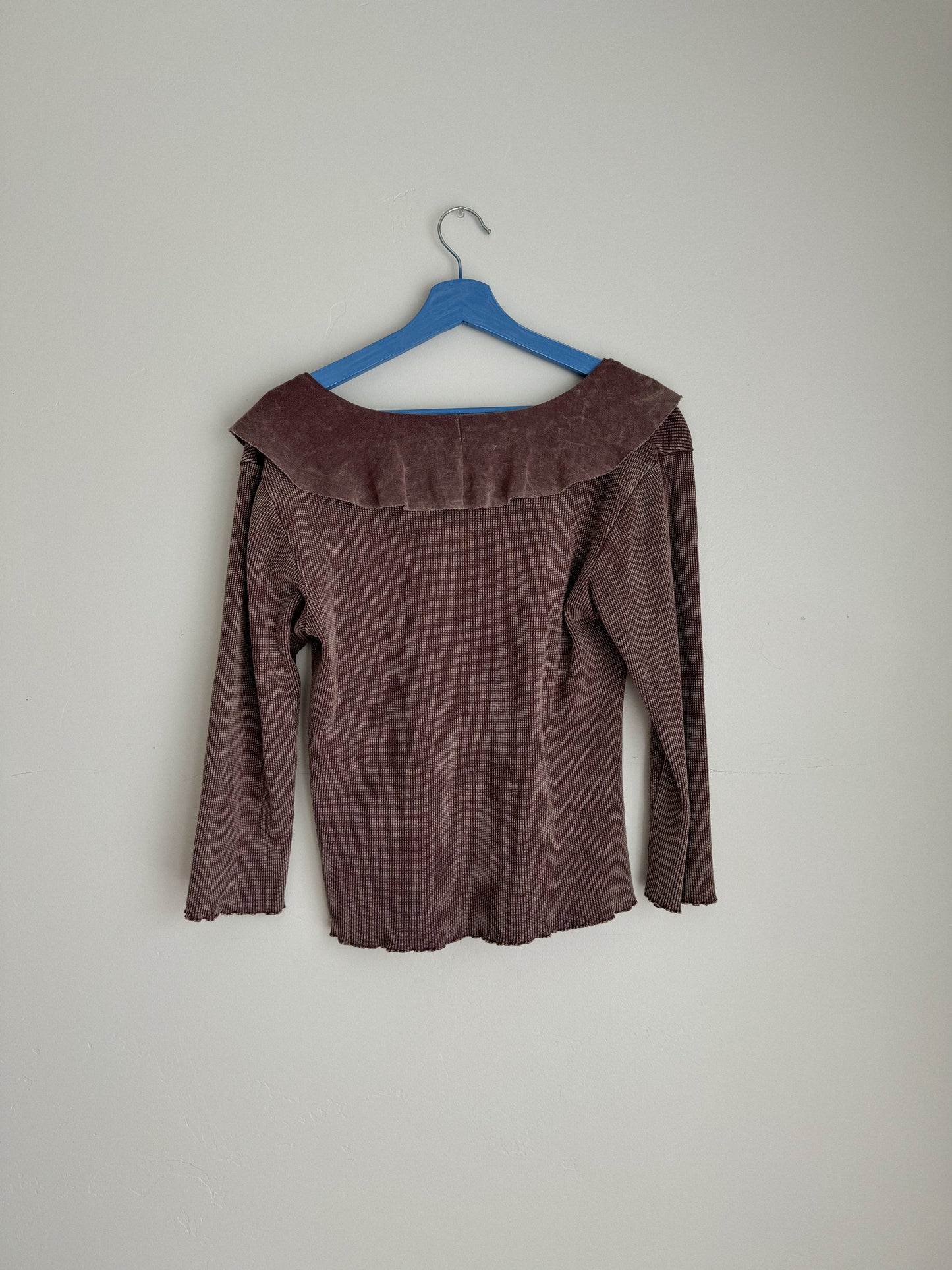 Vintage Rose Ruffle Top