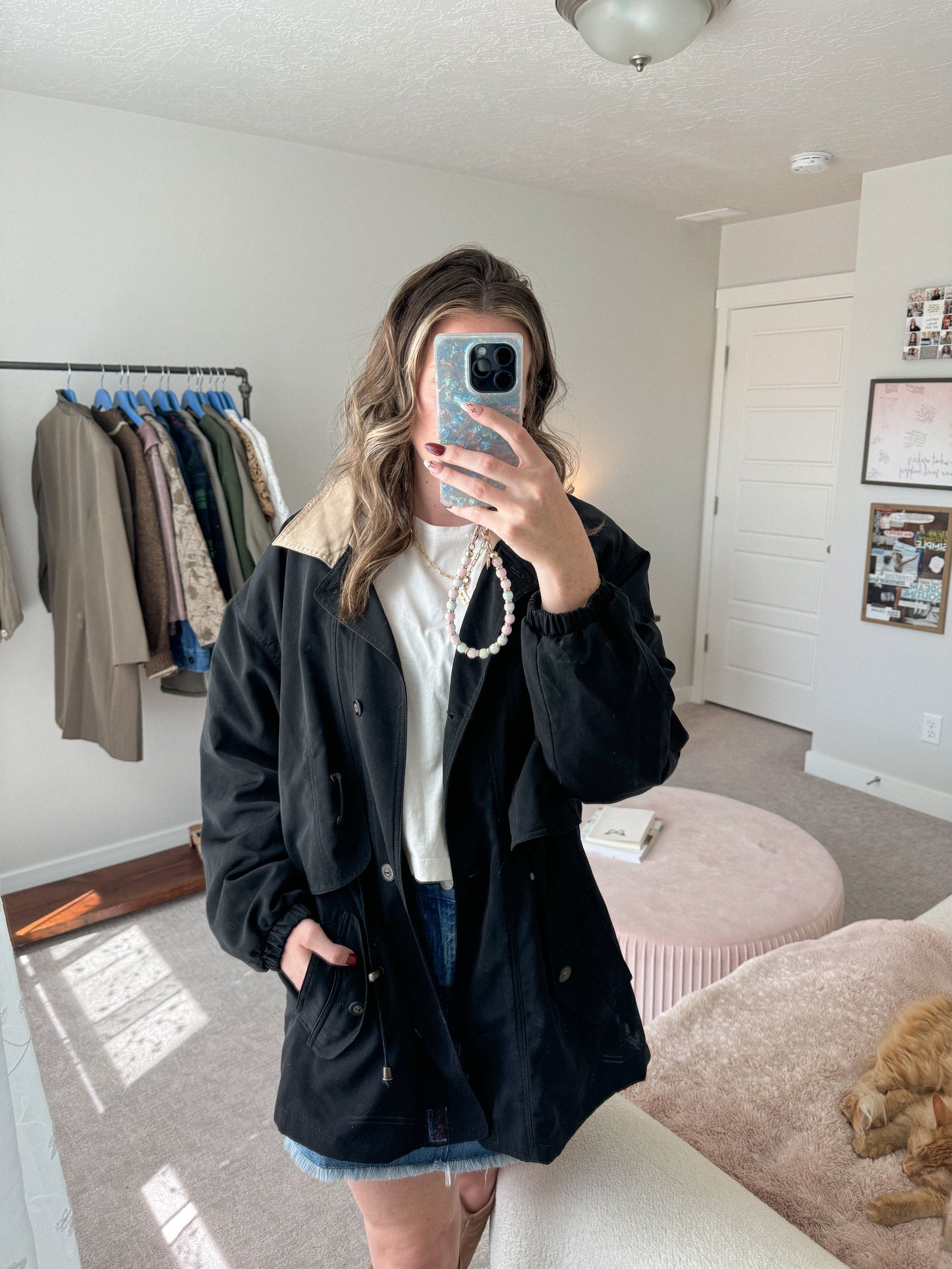 Vintage Black Chore Coat