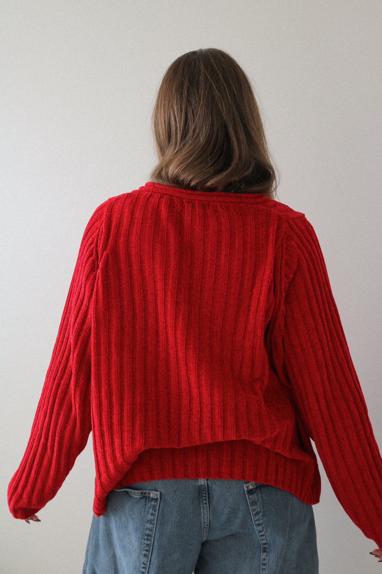 Vintage Red Knit Sweater