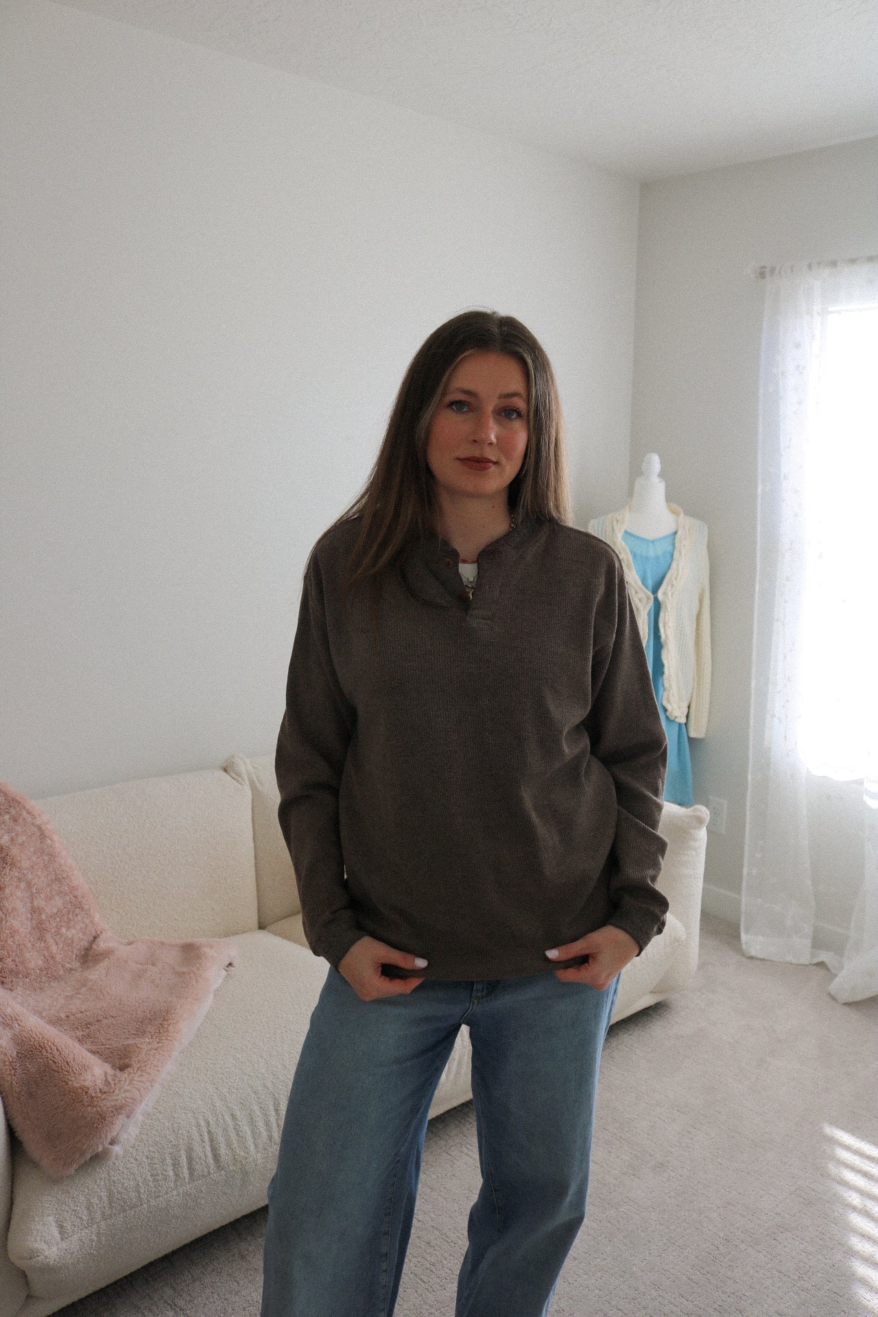 Vintage Henley Sweater