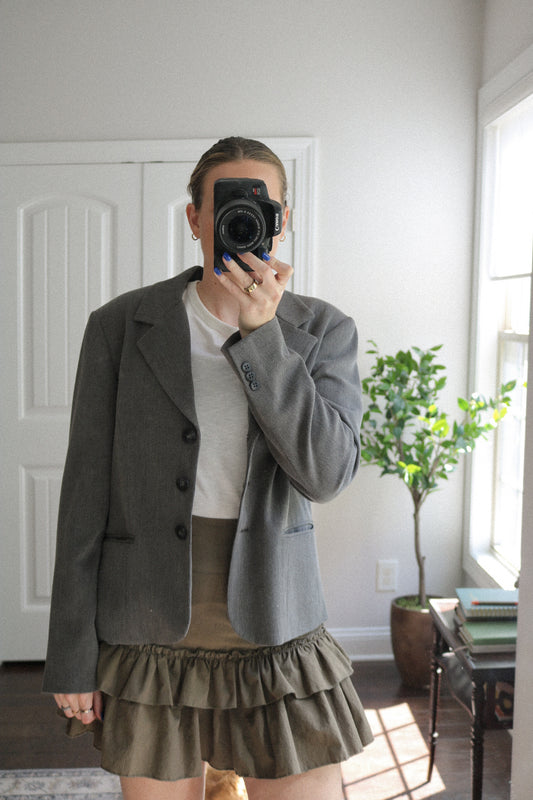 Vintage Gray Blazer