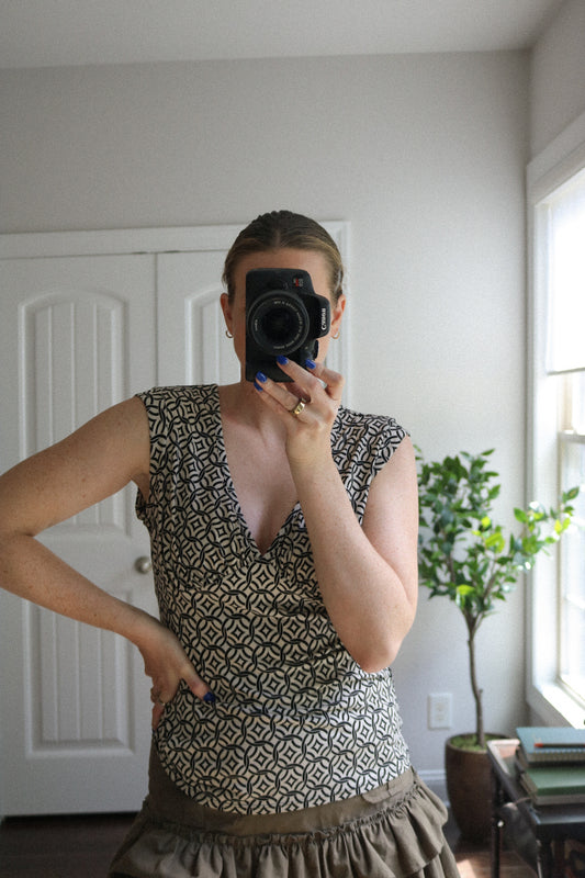 Vintage BCBG Paris Printed Tank Top