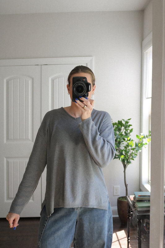 Vintage Heather Gray Sweater