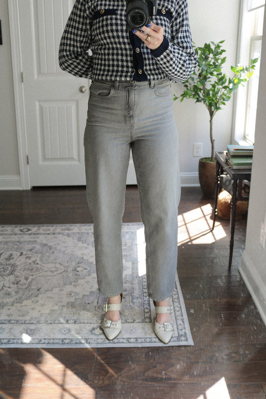 COS Tapered Leg High-Waist Ankle Jeans (27/28)