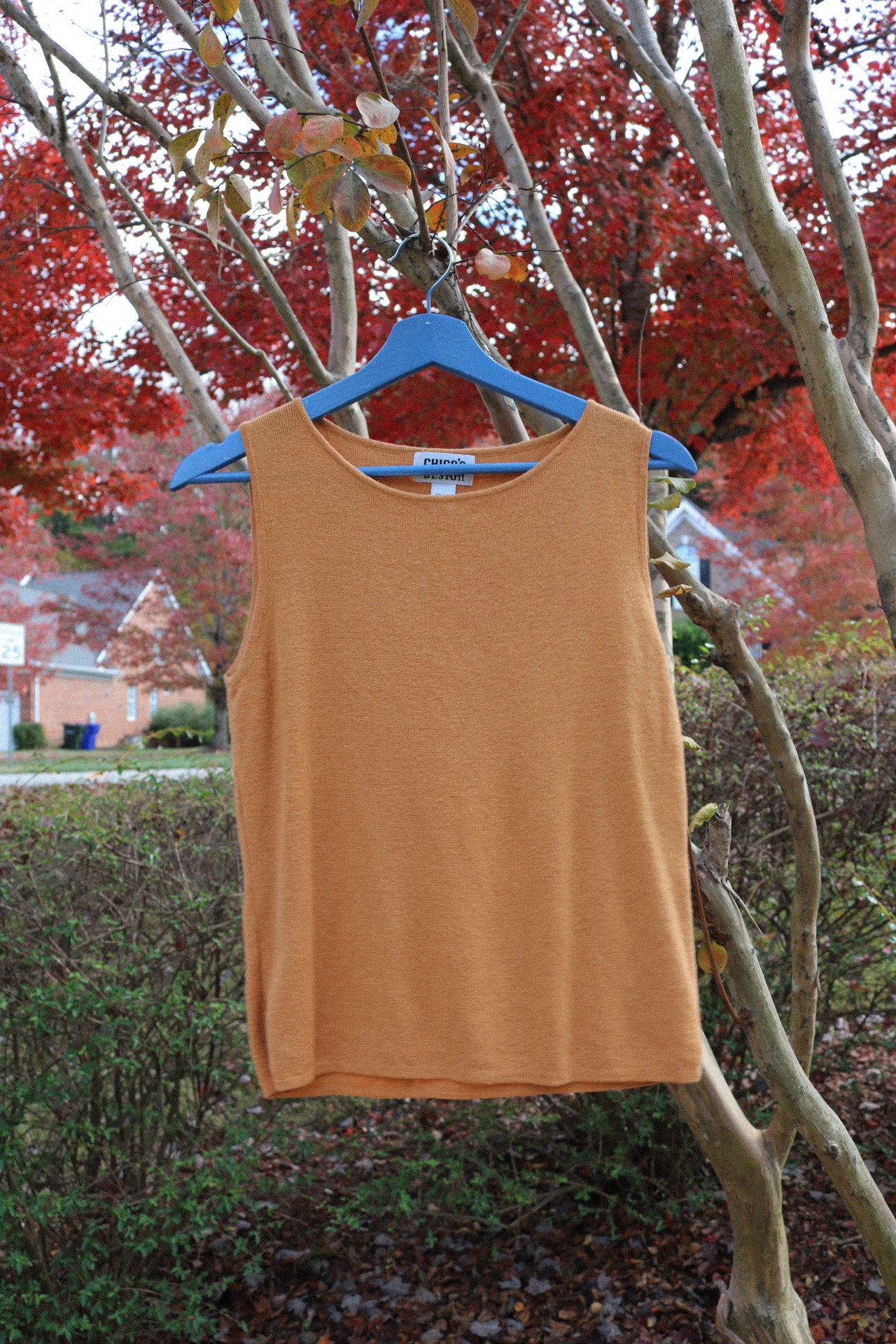 Vintage Golden Knit Tank Top
