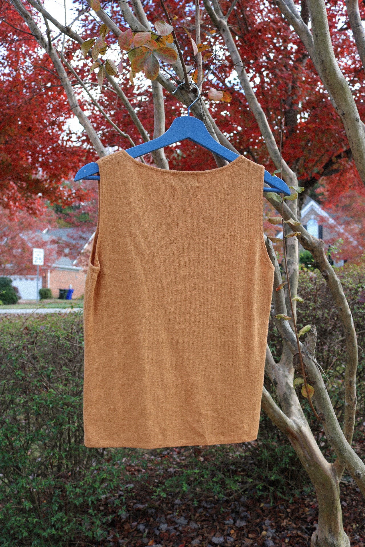 Vintage Golden Knit Tank Top