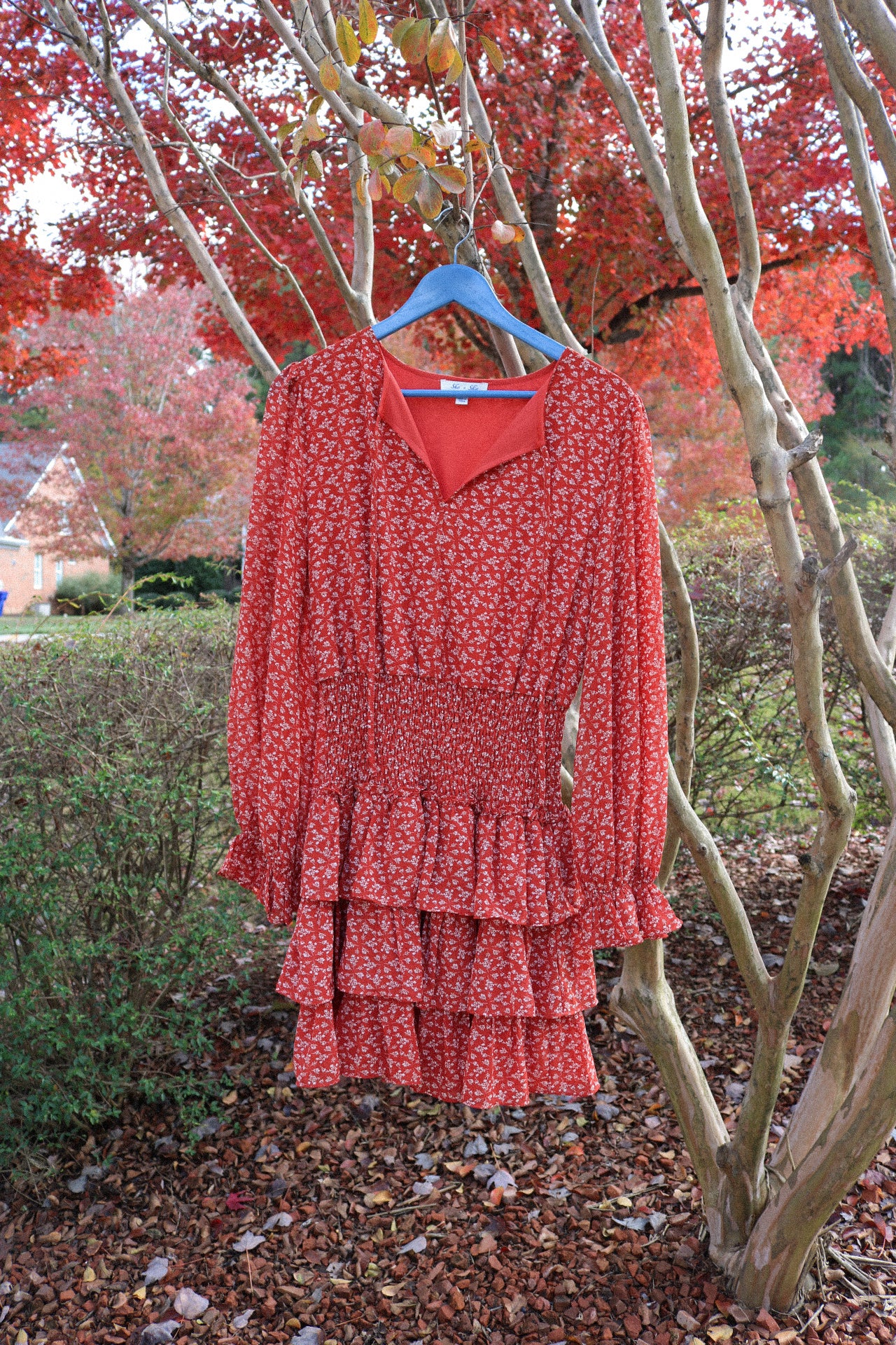 Ditsy Floral Smocked Waist Dress