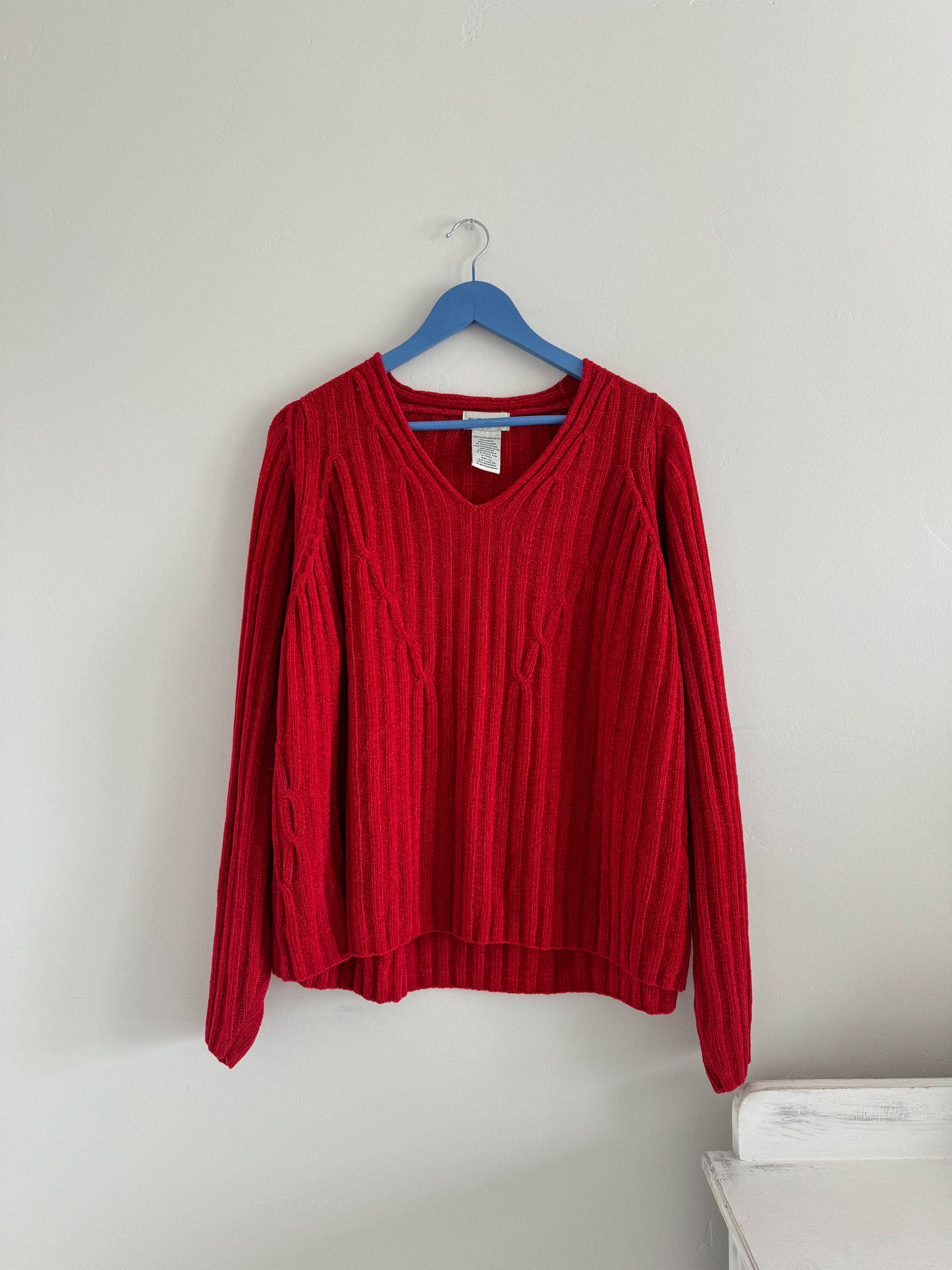 Vintage Red Knit Sweater
