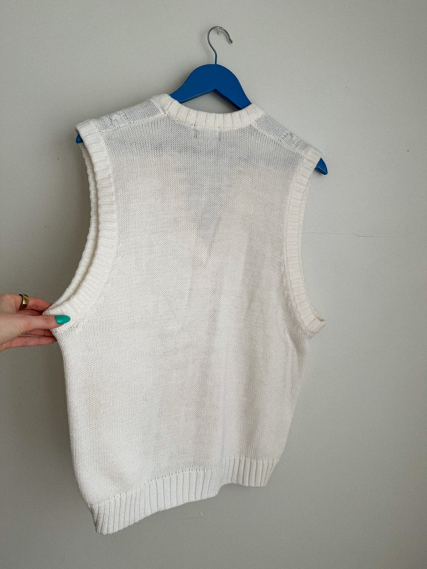 Vintage Cable Knit Sweater Vest