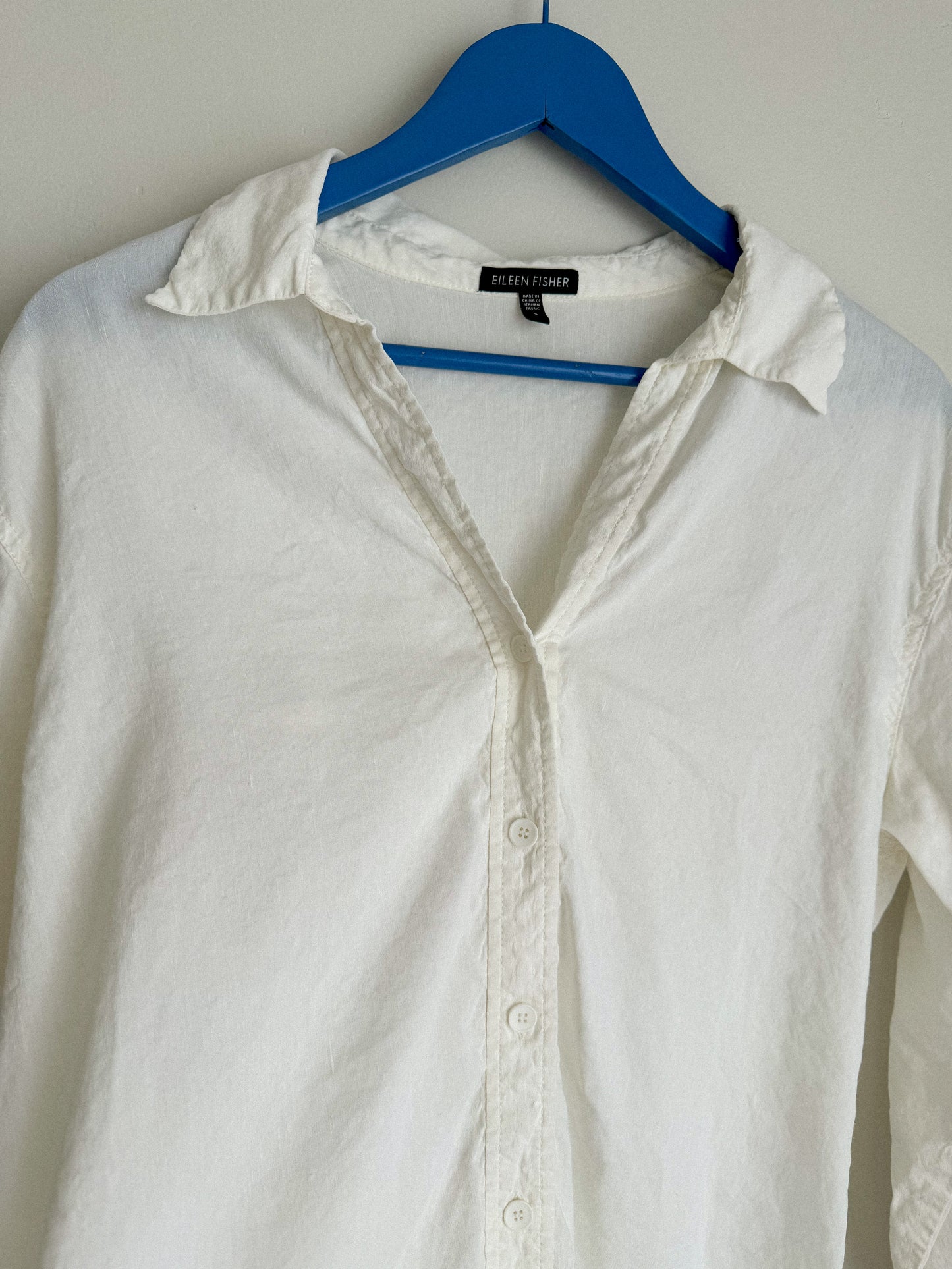 Eileen Fisher White Button Up