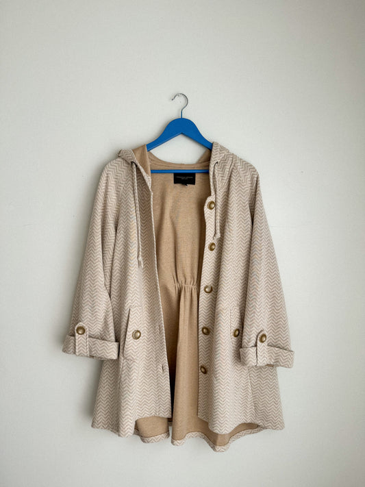 Christian Siriano Knit Hooded Jacket