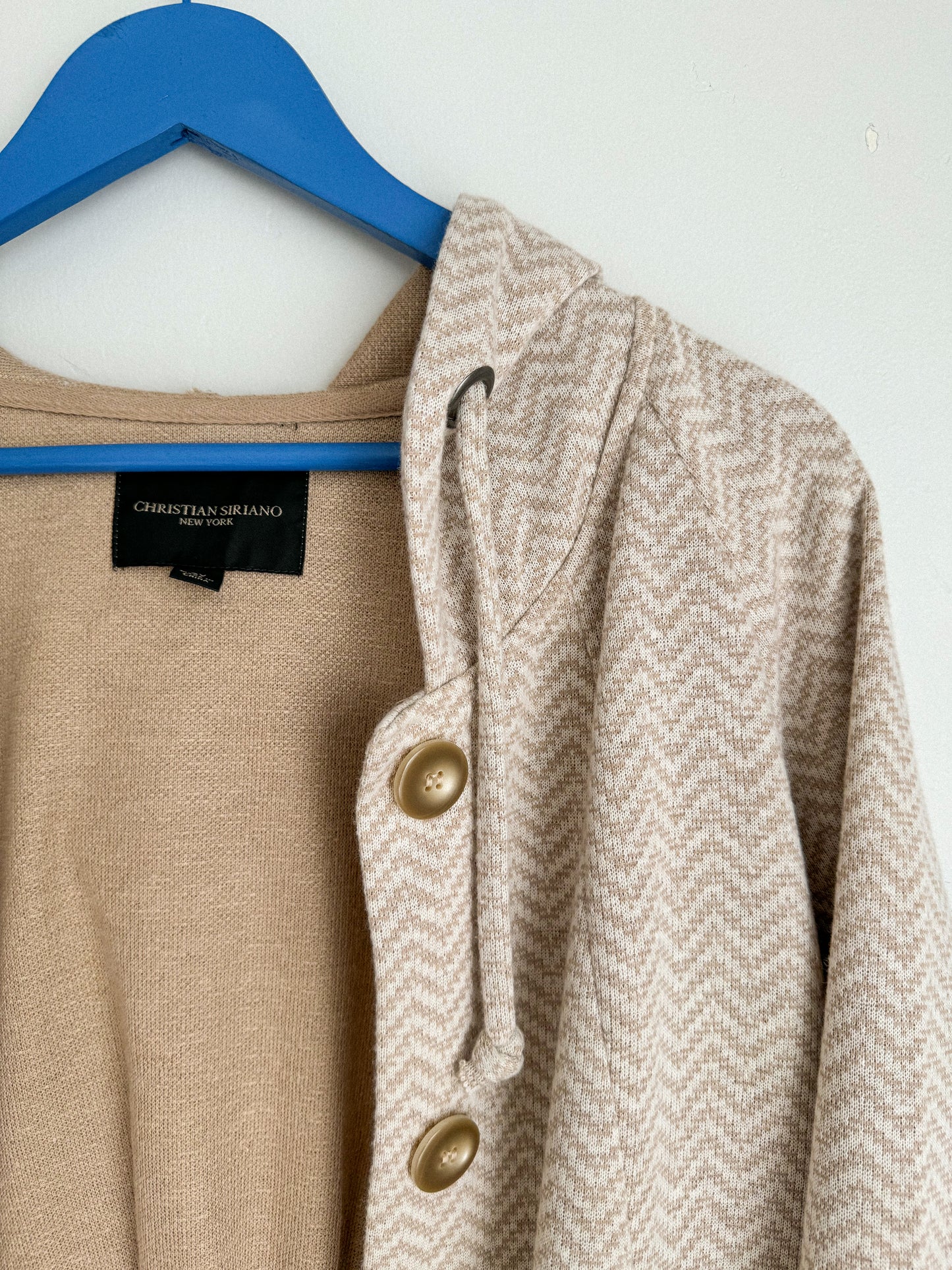 Christian Siriano Knit Hooded Jacket
