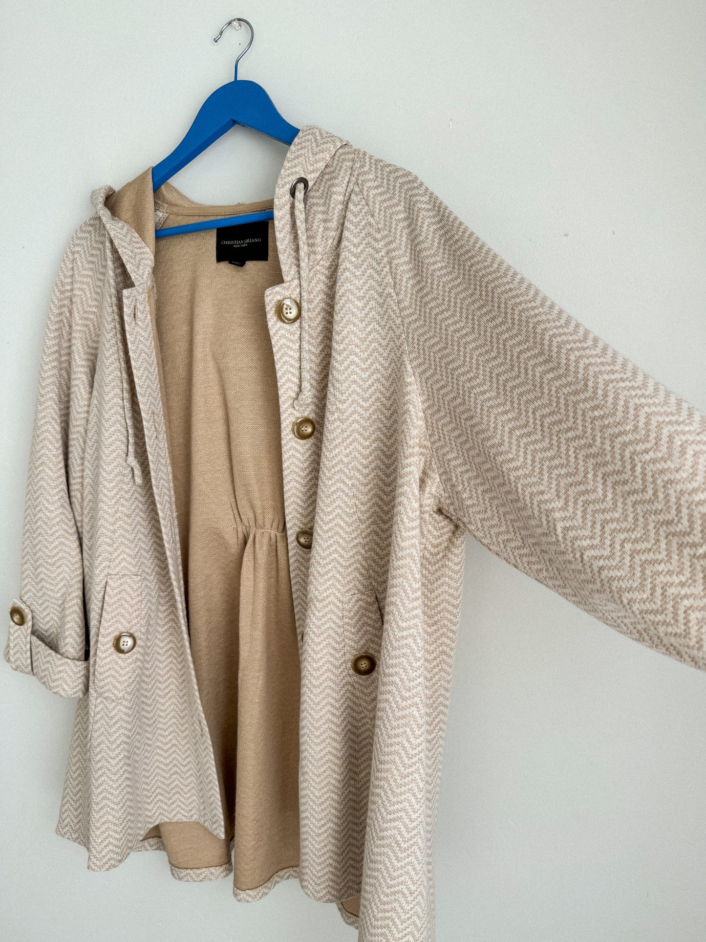 Christian Siriano Knit Hooded Jacket