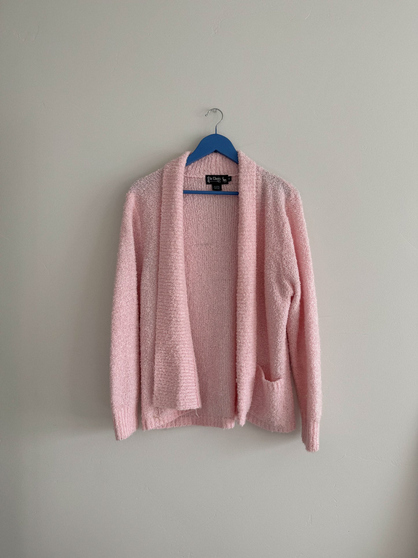 Vintage Pink Teddy Cardigan