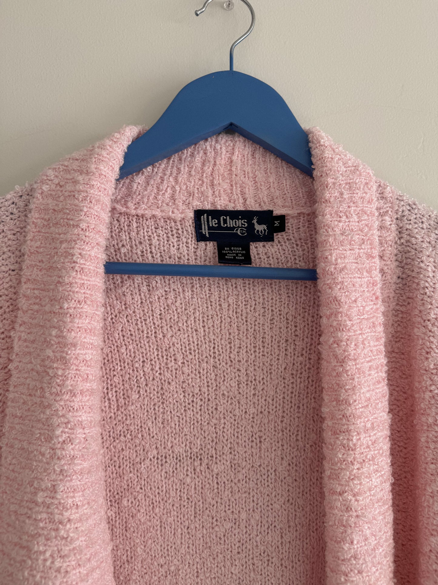 Vintage Pink Teddy Cardigan