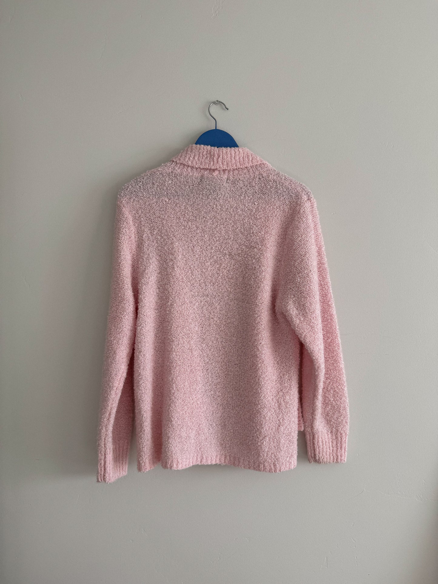 Vintage Pink Teddy Cardigan