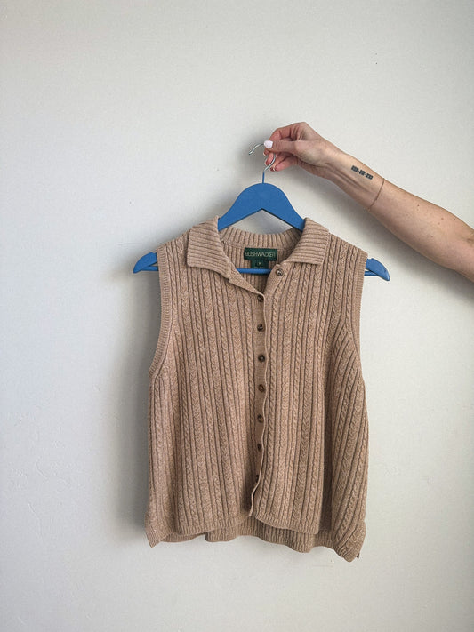 Vintage Cable Knit Vest